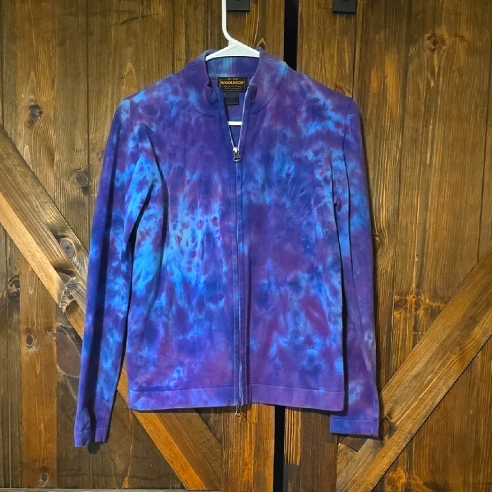 Woolrich Purple and Blue Tie-Dye Jacket